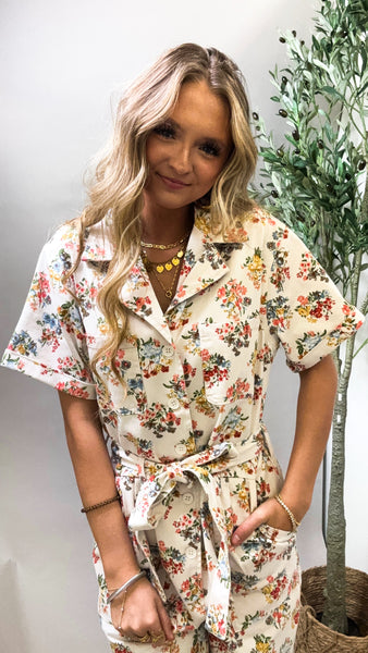 Sunshine Garden Floral Jumpsuit