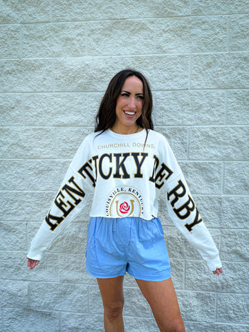 Kentucky Derby Phipps Split Cropped Long Sleeve