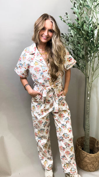 Sunshine Garden Floral Jumpsuit