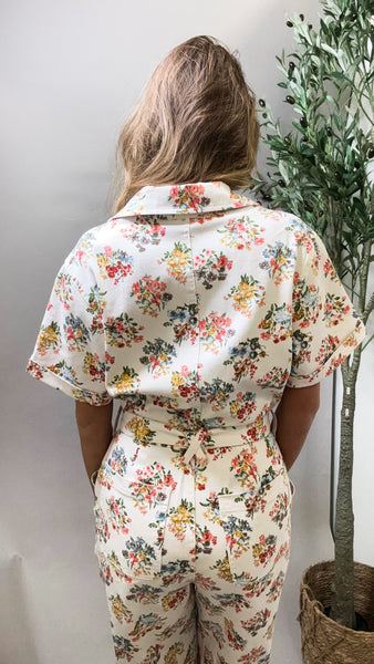 Sunshine Garden Floral Jumpsuit