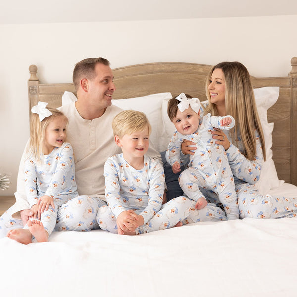 BLUE SANTA BABY - Kids PJ Set