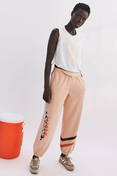 Free People - All Star Logo Pants - Pastel Peach Sport Mode