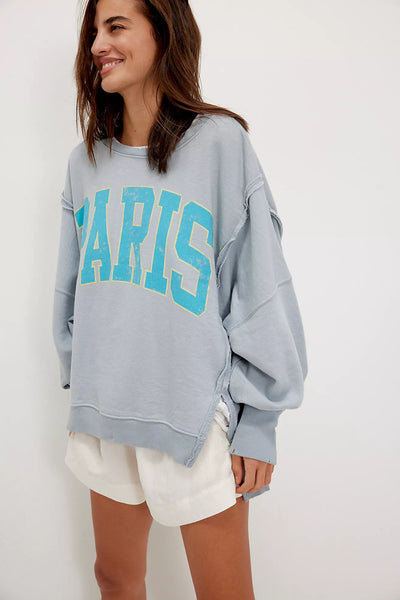Free People - Graphic Camden Pullover - PARIS