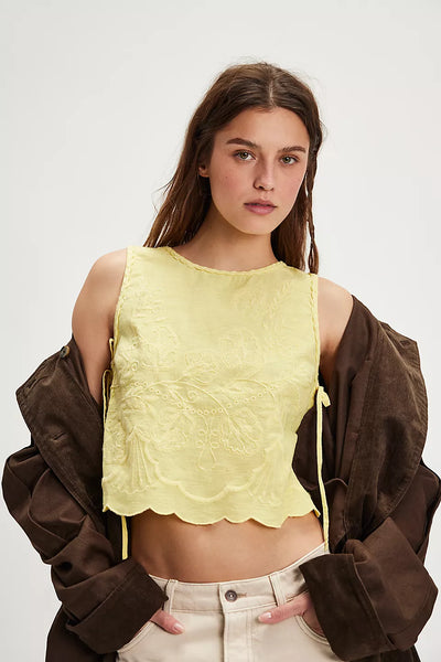 Free People - Faded Gardens Tank - SUMMER LEMONADE