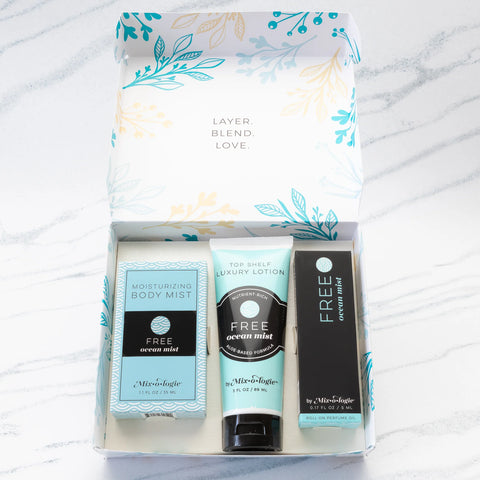 Mixologie - Women's Gift Set Trio Box - FREE (Ocean Mist)