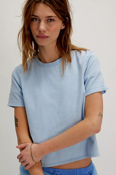 Free People - Everyday Tee - ICE WATER (BLUE)