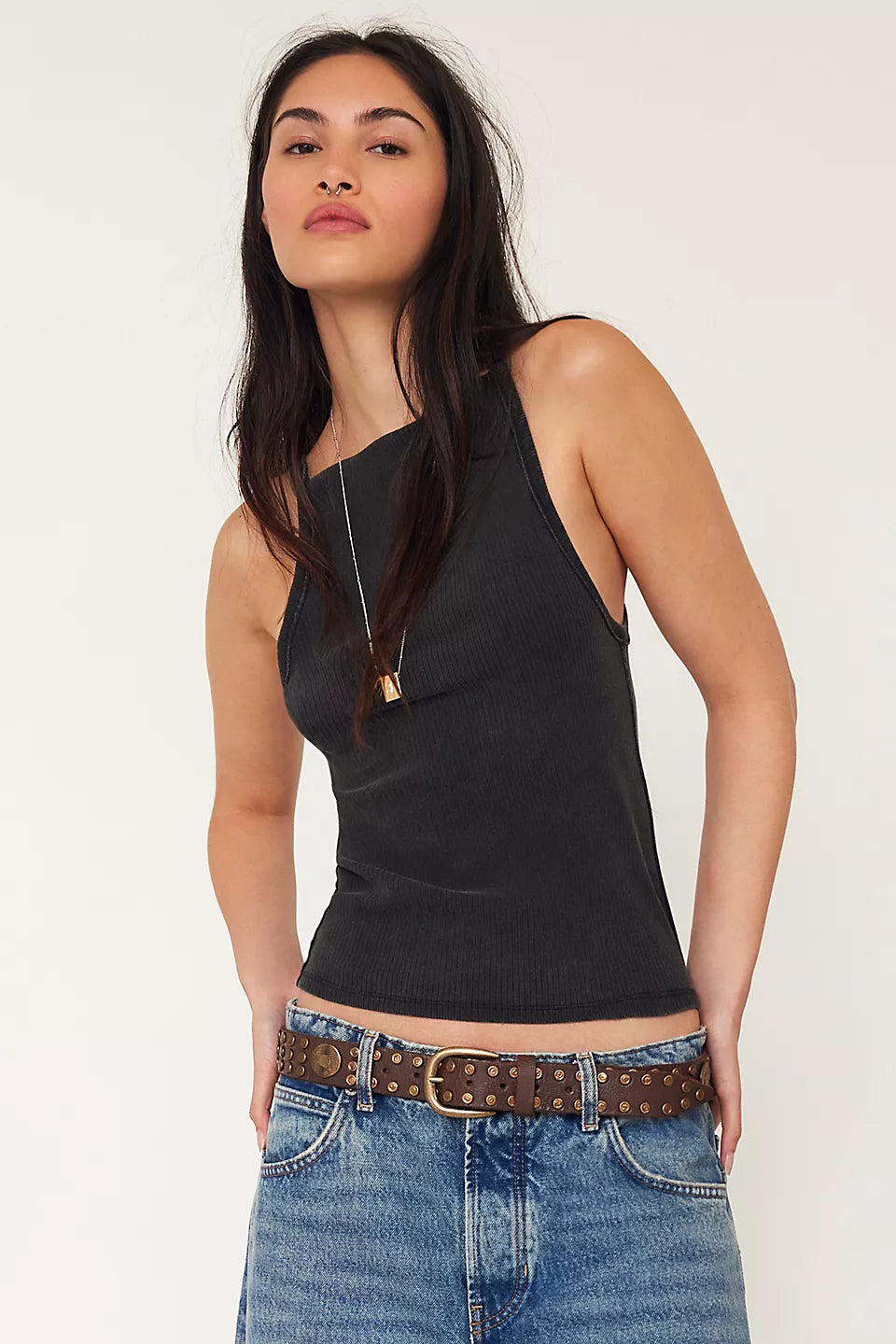 Free People - Mia Tank - BLACK