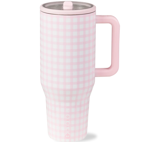 HydroJug - PINK GINGHAM - Traveler 40oz.