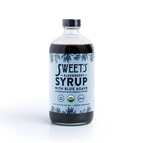 Elderberry Syrup with Blue Agave - Organic