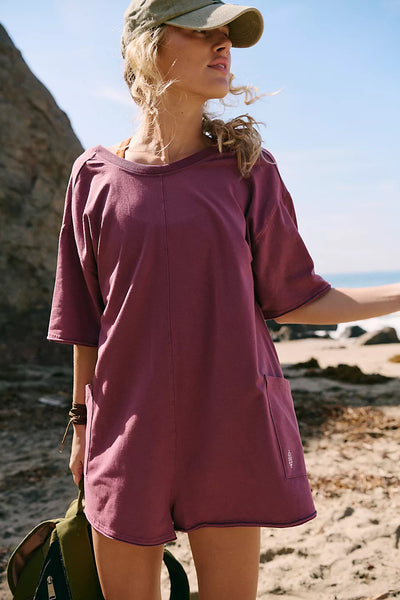 Free People - Hot Shot Tee Romper - CLOVE