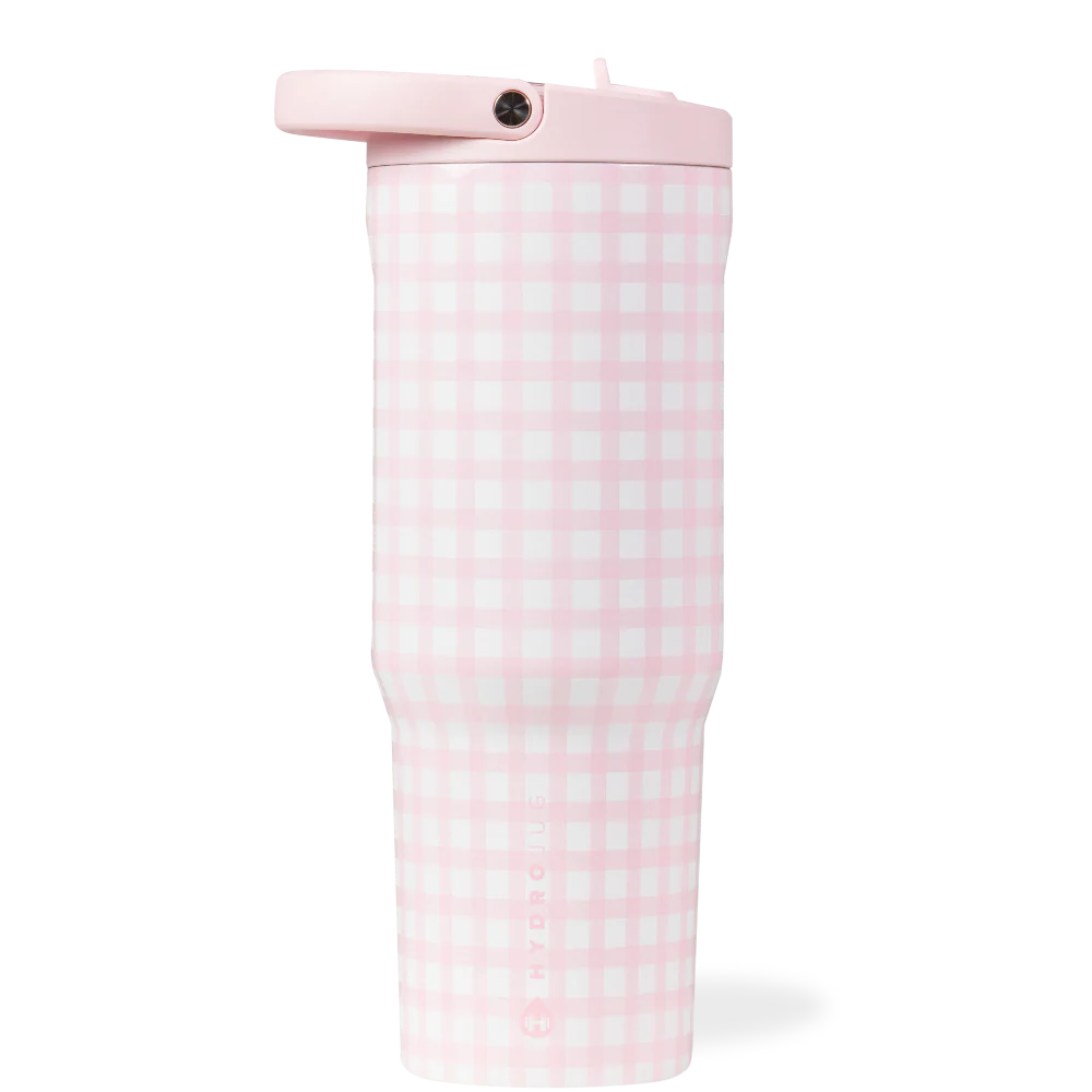 HydroJug - PINK GINGHAM - Sport 32oz.