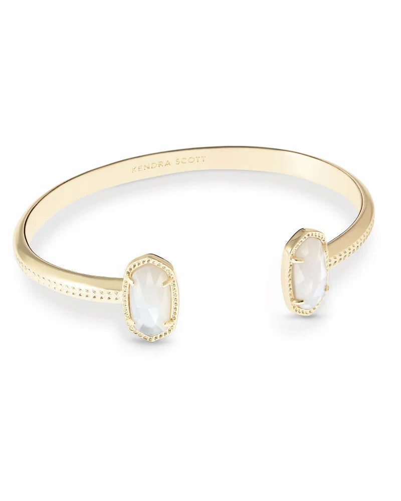 Kendra Scott - Elton Gold Cuff Bracelet - IVORY MOTHER-OF-PEARL