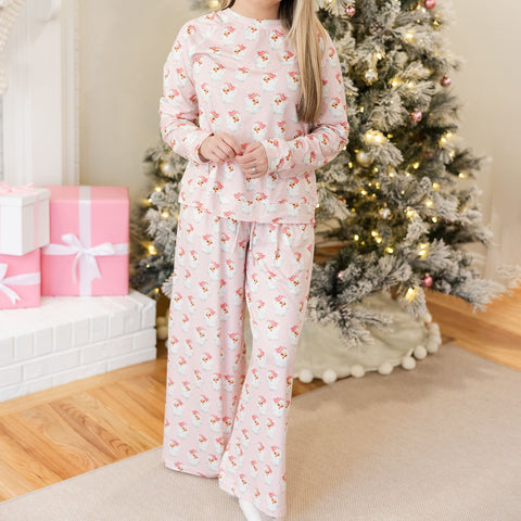 PINK SANTA BABY - Women's Annie PJ Pants Set