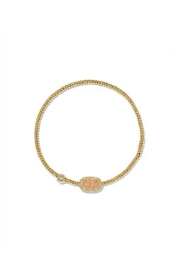 Kendra Scott - Grayson Stretch Bracelet - GOLD SAND DRUSY