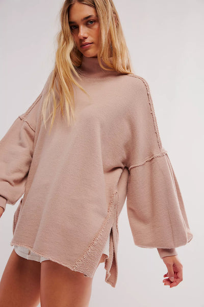 Free People - Wonderful Pullover - Winter Bloom (Taupe/Blush)