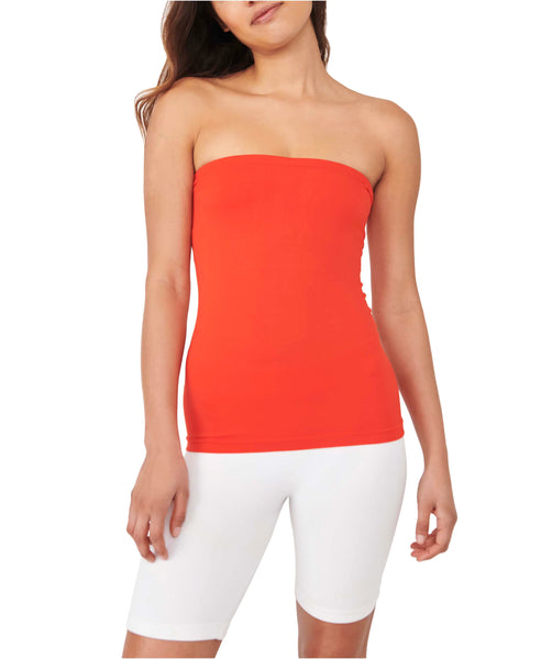 Free People - Carrie Tube Top - BRILLIANT CORAL