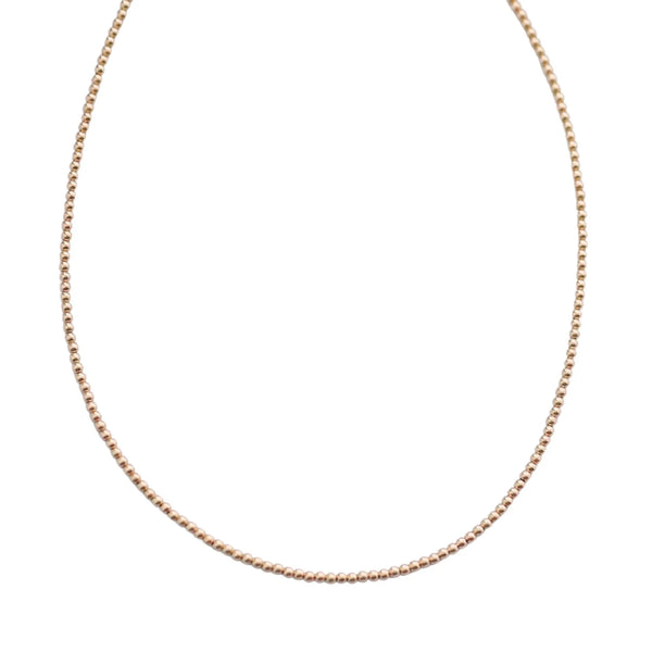 BARA BOHEME - 14K Gold-Filled Ball Beaded Choker/Necklace - 2MM