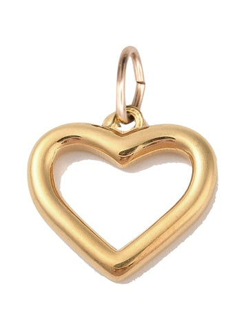 Farrah B - Open Bubble Heart Charm