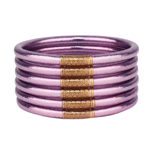 BuDhaGirl - LILA - All Weather Bangles® (AWB®) - Set of 6