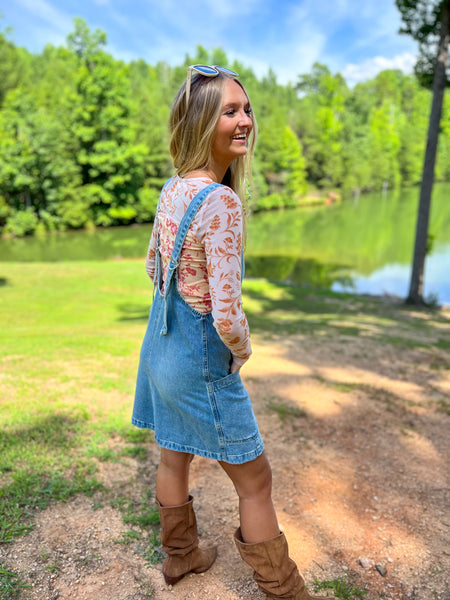 Free People - Bettys Garden Top - Coral Combo