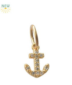 Farrah B - Anchor Charm (Crystal)