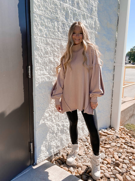 Free People - Wonderful Pullover - Winter Bloom (Taupe/Blush)