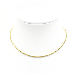 BARA BOHEME - 14K Gold-Filled Ball Beaded Choker/Necklace - 2MM