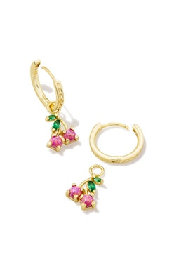 Kendra Scott - Cherry Huggie Earrings