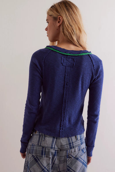 Free People - Tipton Cardi - Indigo Combo