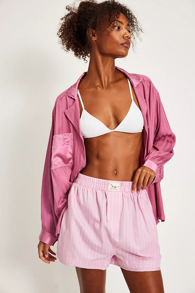 Free People - Day To Day YD Boxer - Pink Combo