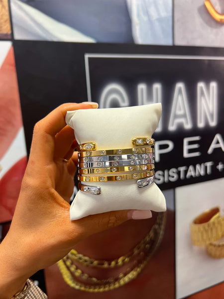 Chansutt Pearls - Jordan Bangle - GOLD