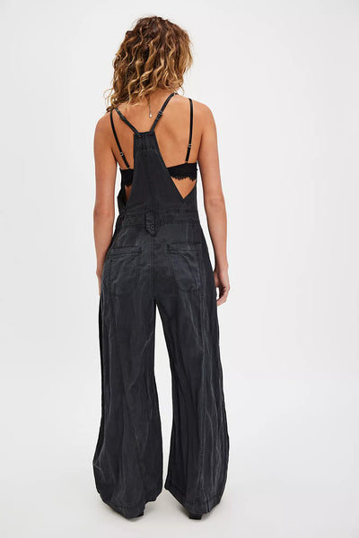 Free People - Sylvia Barrel One Piece - Black