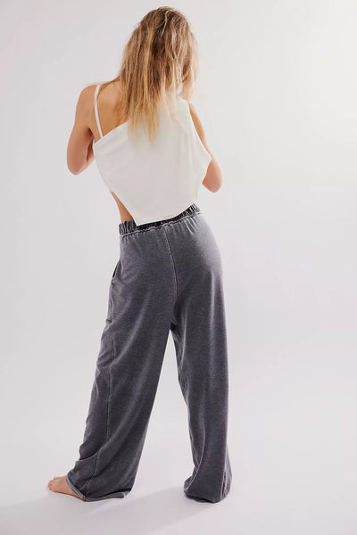 Free People - Don't Wait Up Lounge Pants- BLACK