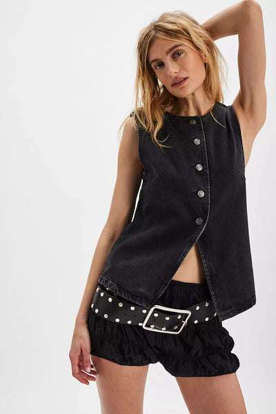 Free People - Aimee Vest - Black