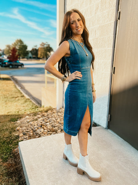 Denim Dreamer Midi Dress