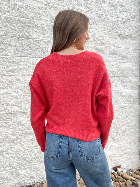 Red Radiance Cardigan