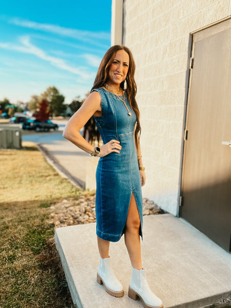 Denim Dreamer Midi Dress