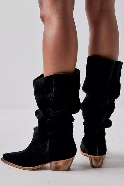 Free People - Sway Low Slouch Boot - Black