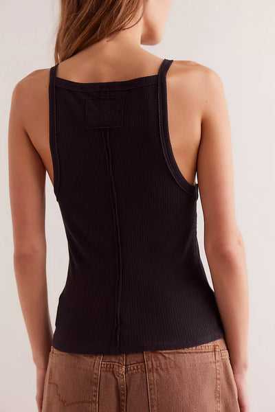 Free People - Mia Tank - BLACK