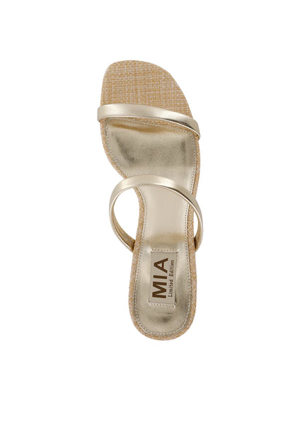 MIA - Isabeli Espadrille Slide Sandal-  Gold