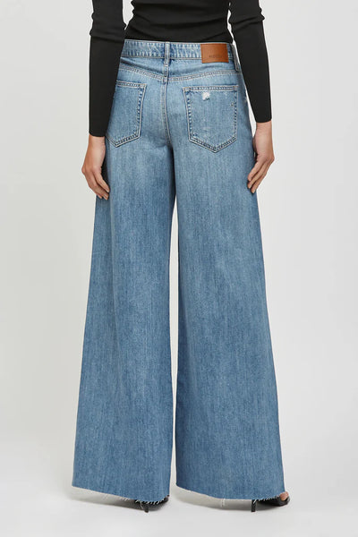 Hidden - NORI - Super Soft Oversized Wide Leg Jean - Medium Wash -33" Inseam