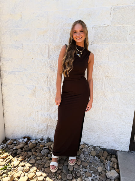 Chocolate Delight Maxi Dress