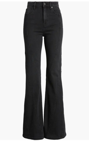 Hidden - Happi Fashion Seam Stretch Flare - CHARCOAL  33" INSEAM