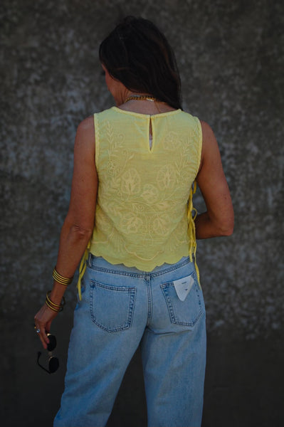 Free People - Faded Gardens Tank - SUMMER LEMONADE