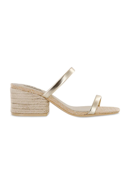 MIA - Isabeli Espadrille Slide Sandal-  Gold