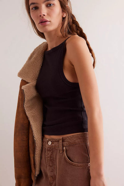 Free People - Mia Tank - BLACK