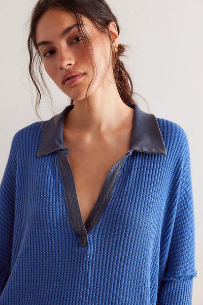 Free People - Travis Polo - DUTCH BLUE