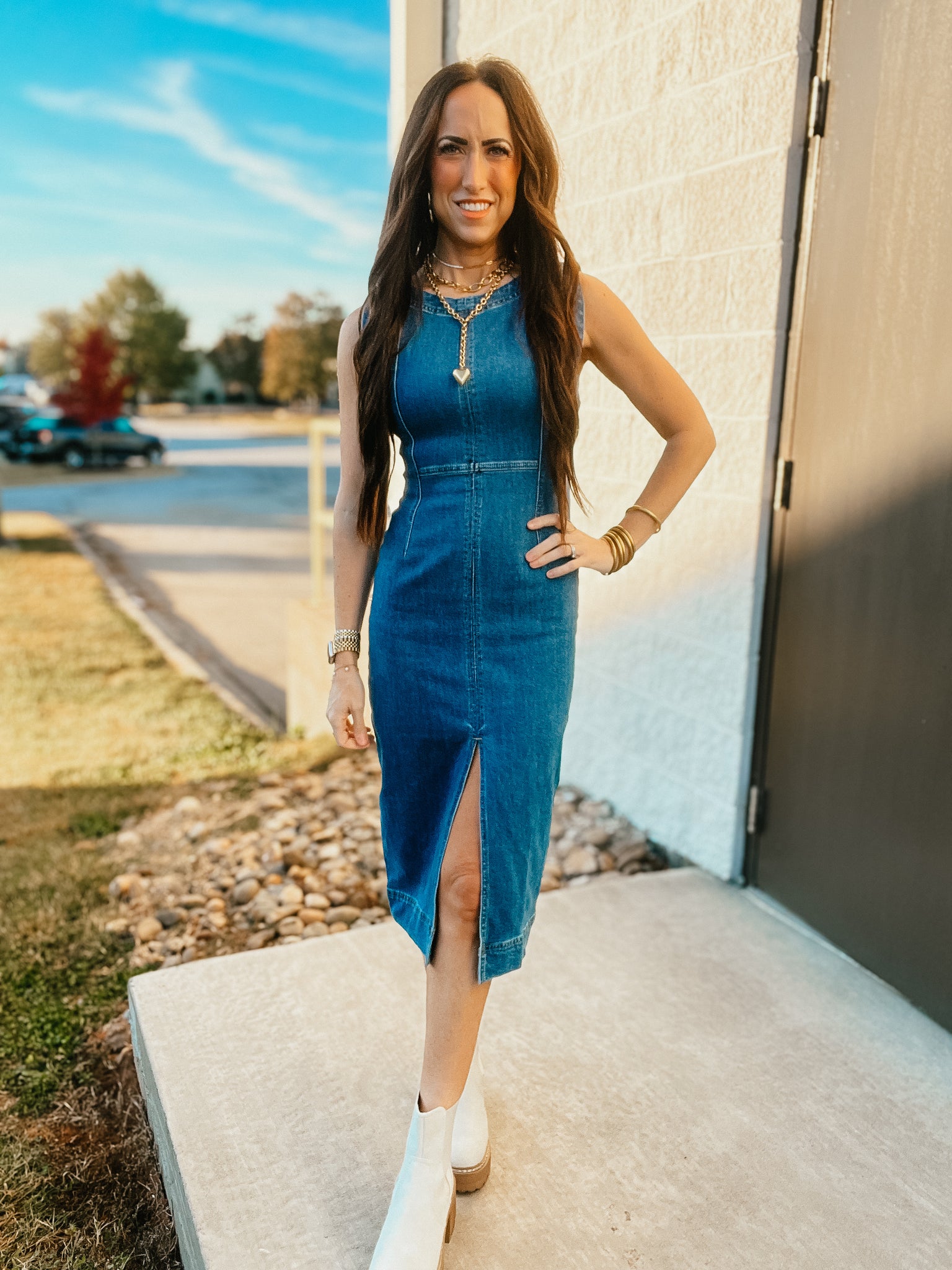 Denim Dreamer Midi Dress