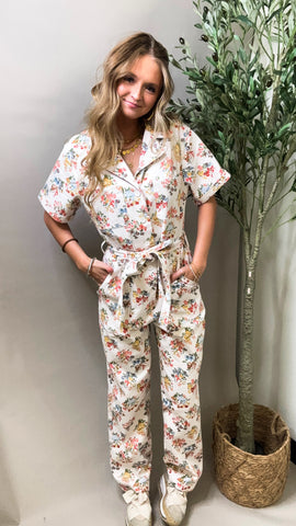 Sunshine Garden Floral Jumpsuit