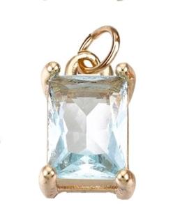 Farrah B - Jewel Gem Charm - LIGHT BLUE